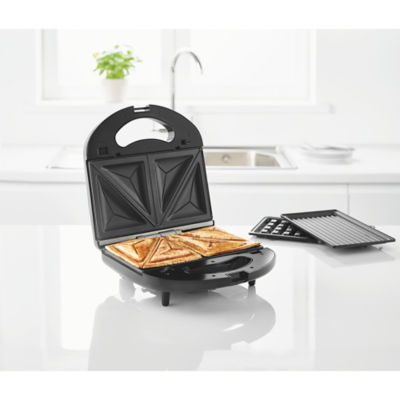 Black 3 in 1 Sandwich Toaster thumbnail 3