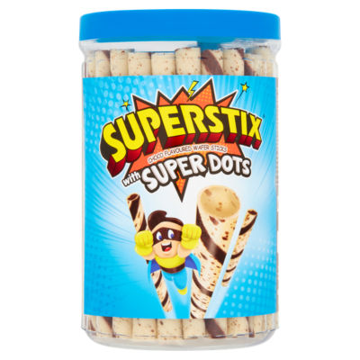 Choco Flavoured Wafer Sticks with Super Dots 346g thumbnail 2