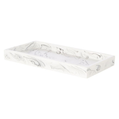 White Marble Effect Tray