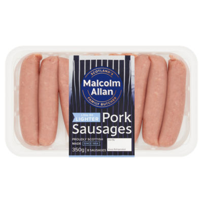 8 Little Bit Lighter Pork Sausages 350g thumbnail 2