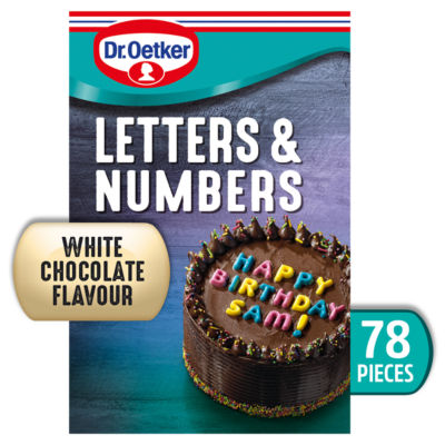 White Chocolate Flavour Letters & Numbers 40g thumbnail 2