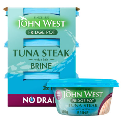 No Drain Fridge Pot Tuna Steak with a Little Brine 3 x 110g thumbnail 2
