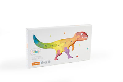 Wooden Dino Number Puzzle thumbnail 3