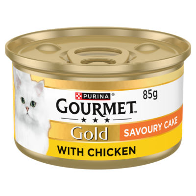 Gold Savoury Cake Chicken Wet Cat Food 85g thumbnail 2
