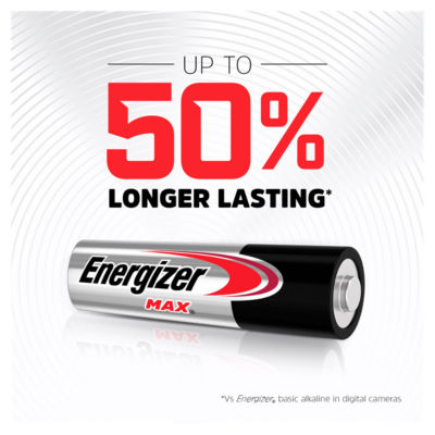 Max AA Batteries, Alkaline, 6 Pack thumbnail 4