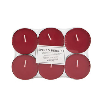 Spiced Berry Maxi Tealights 12pk