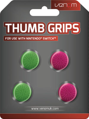Pink/Green Thumb Grips For Nintendo Switch