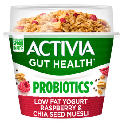 Low Fat Yogurt Raspberry & Chia Seed Muesli 165g thumbnail 3