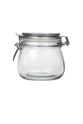 Clear Glass Clip Lid Canister thumbnail 2