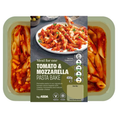 ASDA Meal For One Tomato & Mozzarella Pasta Bake 400g