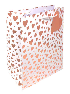 Rose Gold Heart Large Bag