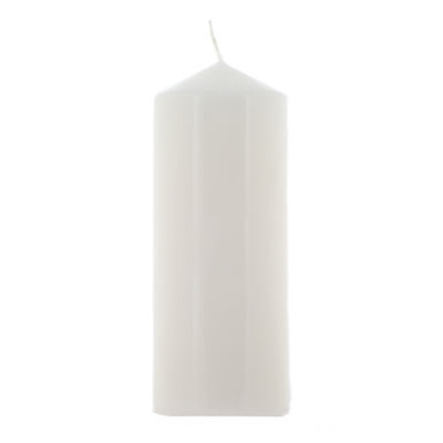Unscented White Large Pillar Candle