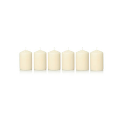 Unscented Cream Pillar Candles thumbnail 2