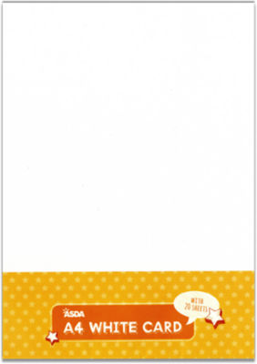 White A4 Card Pack