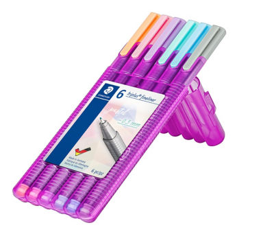 Triplus Pastel Fineliners 6pk thumbnail 3