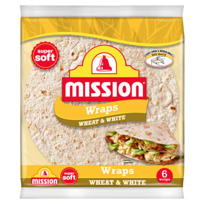 Mission Wheat & White Tortilla Wraps