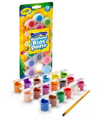Washable Kids' Paint 18 Assorted Colours
