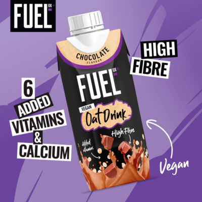 Chocolate High Fibre Vegan Oat Drink 330ml thumbnail 3