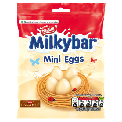 White Chocolate Easter Mini Eggs Sharing Bag 80g thumbnail 2