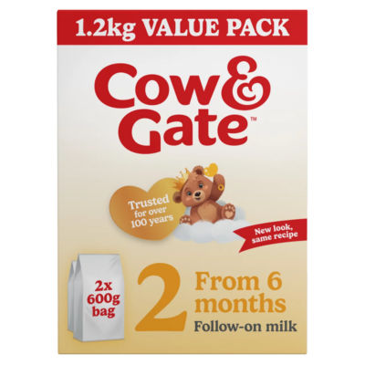Cow & Gate 2 Follow On Baby Milk Formula Powder 6-12 Months Big Pack