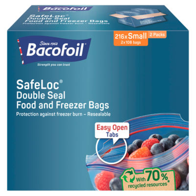Â® SafeLocÂ® Double Seal Food and Freezer Bags Small x 216 bags
