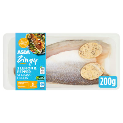 Zingy 2 Lemon & Pepper Sea Bass Fillets thumbnail 2