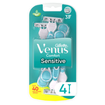 Gillette  Comfort Sensitive Razors, Pack Of 4 thumbnail 2