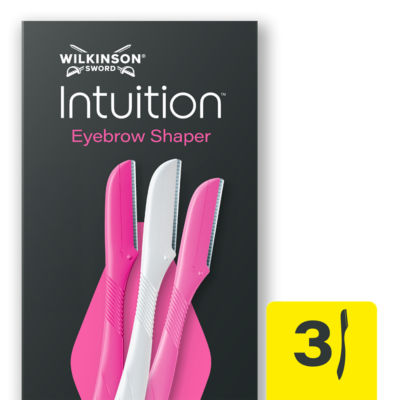 Intuition Eyebrow Shaper Razor, 3 Beauty Tools + 1 Precision Cap