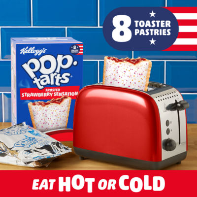 Pop Tarts Frosted Strawberry Sensation Pastry Snacks 8x48g thumbnail 3