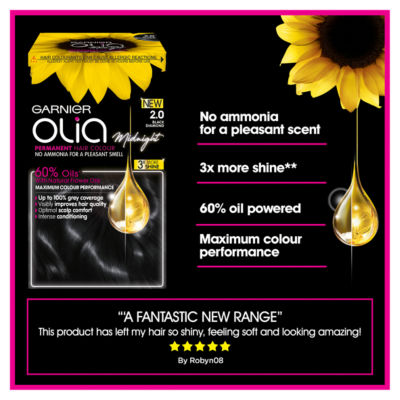 Olia 2.0 Black Diamond: 100% Grey Coverage, No Ammonia, for luminous hair color. thumbnail 4