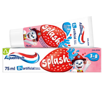 Aquafresh Kids Toothpaste Splash Age 3-8 Strawberry & Mint