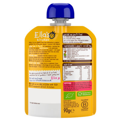 Dairy Free Banana Yogurt Alternative 6+ Months 90g thumbnail 3