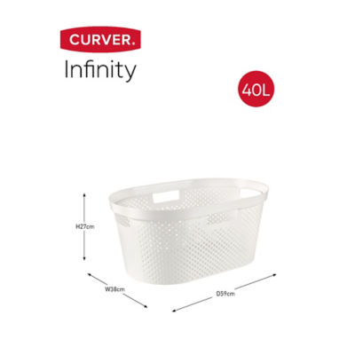Infinity Laundry Basket White thumbnail 6
