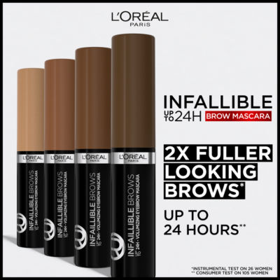 L'Oreal Paris Infallible Brows 24H Brow Mascara- 3.0 Brunette thumbnail 3