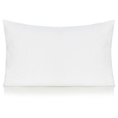 White Brushed Cotton Pillowcase Pair thumbnail 2