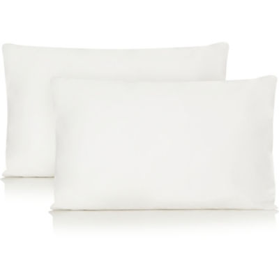 White Sateen Sheeting Pillowcase Pair thumbnail 2