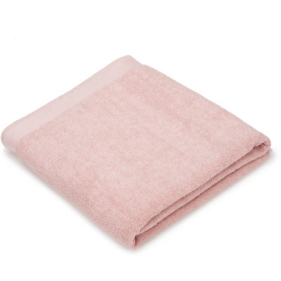 Large Dusky Pink Cotton Bath Sheet