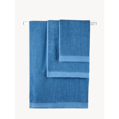 Medium Atlantic Blue Cotton Bath Towel