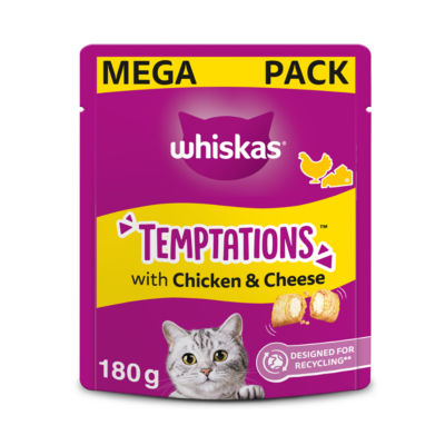TEMPTATIONS™ Adult Cat Treats with Chicken & Cheese&nbsp;180g thumbnail 2