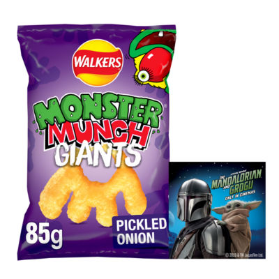 Monster Munch Giants Pickled Onion Sharing Snacks Crisps 85g thumbnail 2