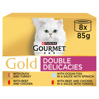 Gold Double Delicacies Wet Cat Food 8x85g thumbnail 2