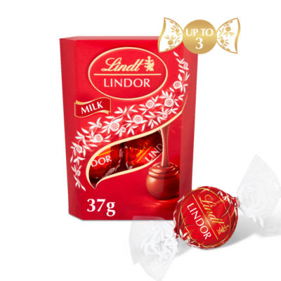 Lindor Milk Chocolate Truffles Treat Box 37g thumbnail 2