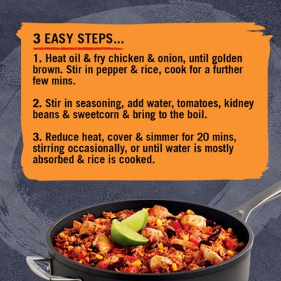 One Pan Mexican Chilli Chicken & Rice Recipe Mix 30g thumbnail 3