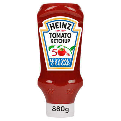 50% Less Sugar & Salt Tomato Ketchup 880g thumbnail 2