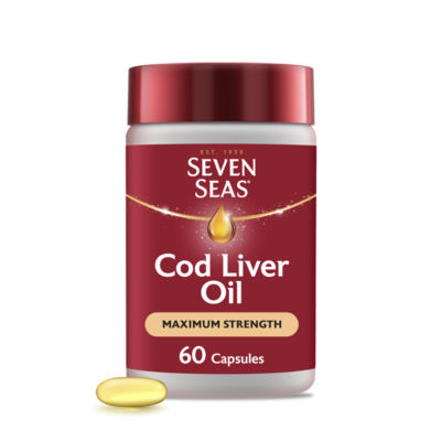 Seven Seas Cod Liver Oil Max Strength Omega-3 & Vitamin D Capsules