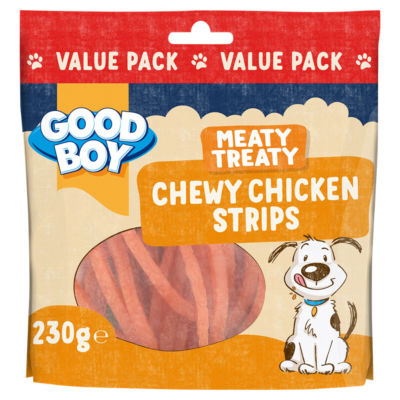 Meaty Treaty Chewy Chicken Strips 230g thumbnail 2