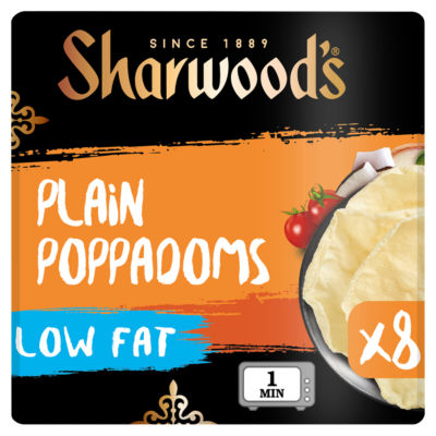 Low Fat Plain Poppadom 8 Pack thumbnail 2