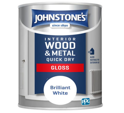 Johnstones Qd Gloss Brilliant White 750Ml
