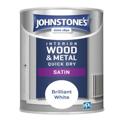 Johnstones Qd Satin Brilliant White 750Ml