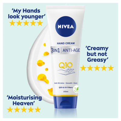 NIVEA 3in1 Q10 Anti-Age Care Hand Cream 100ML thumbnail 4